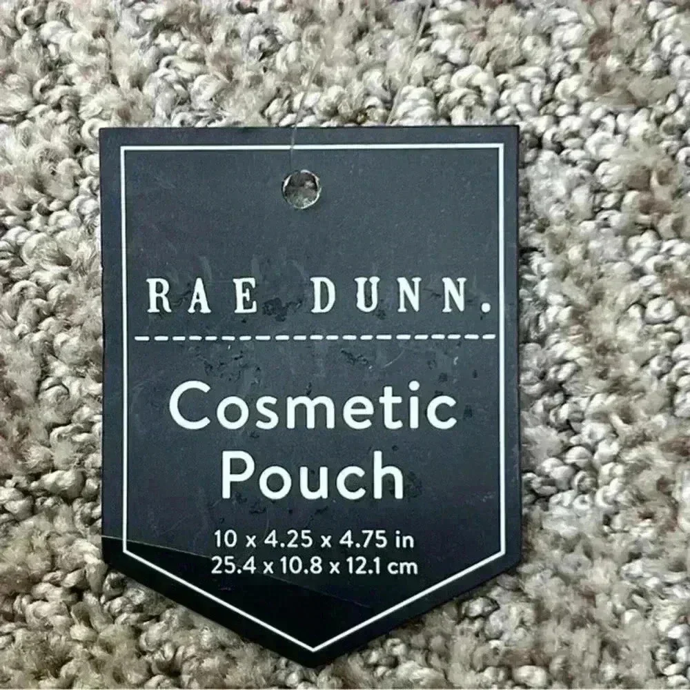 NEW RAE DUNN - MY FACE - Zip Cosmetic/Makeup/Travel Pouch/Bag  - MY FACE